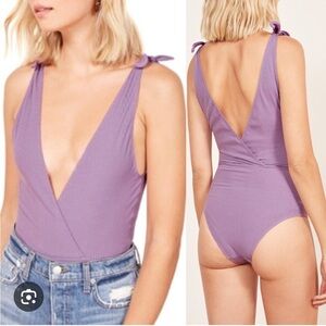 Reformation lavender lilac purple body suit M
